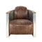 ACME Furniture 53548 AC-53548 Sofa Retro Brown TG Leather & Aluminum