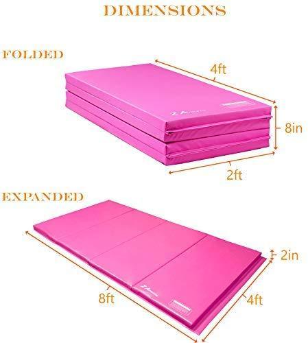 Z Athletic Adjustable Kip Bar and Gym Mat for Children's In Home Gymnastics Multiple Sizes and Colors