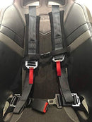 4 Point Harness with 2 Inch Padding (Ez Buckle Technology) (Black)