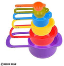 Measuring Cups and Spoons - Set of 6 - that can be Nested to Save Space - Easy to Clean, Dishwasher Safe - Durable2 cup,1 cup.)