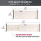JONYJ Drawer Dividers/Organizer 4 Pack, Adjustable Separators 4" High Expandable from 11-17" for Bedroom, Bathroom, Closet, Office, Kitchen Storage, Strong Secure Hold, Foam Ends, Locks in Place
