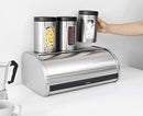 Brabantia Roll Top Bread Bin Matte Stainless Steel