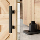 SMARTSTANDARD 12" Pull and Flush Square Door Handle Set Stainless Steel Door Pull Handle Sliding Barn Door Hardware Handle 2PCS