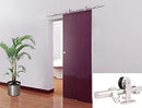 TMS WoodenSlidingDoor-Hardware Modern Interior Sliding Barn Wooden Door Hardware Track Set, Stainless Steel