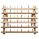 SAND MINE Wooden Thread Rack Sewing and Embroidery Thread Holder (60 Spool)