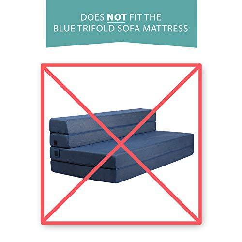 Milliard 6-Inch Memory Foam Tri-fold Mattress with Ultra Soft Removable Cover with Non-Slip Bottom - Full