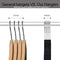 YIKALU Clothes Hangers with Clips 20 Pack Velvet Hangers Non Slip Hangers Premium Ultra Thin Pants Hangers Skirt Hangers with Swivel Hooks for Closet(Black)