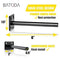 BATODA - 6" Solid Steel Floating Shelf Bracket (4 pcs) - Blind Shelf Supports - Hidden Brackets for Floating Wood Shelves - Invisible Support for Any Type of Shelf – Screws and Wall Plugs Included