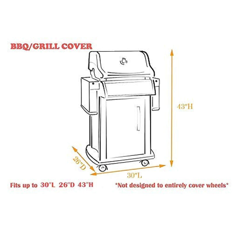 iCOVER Gas Grill Cover-64 inch 600D Canvas Waterproof Fade Resistant Heavy Duty Barbeque BBQ Grill Cover Sized for Weber,Char Broil,Holland, Jenn Air,Brinkmann.G21654.