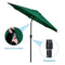 Cloud Mountain 9' Patio Umbrella, Outdoor Market Umbrella with Push Button Tilt and Crank, Aluminum Table Umbrella Outside 100% Polyester, Green