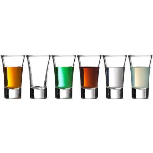 Gmark 2-Ounce Heavy Base Shot Glass Set, Whiskey Shot Glass 12-Pack GM2026