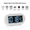 DreamSky Auto Time Set Alarm Clock with Snooze and Dimmer, Charging Station/Phone Charger with Dual USB Port .Auto DST Setting, 4 Time Zone Optional, Battery Backup. (White)