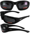 3 Pairs Kickback Foam Padded Motorcycle Sunglasses