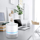 Mooka Air Purifier with True HEPA Filter, Portable Air Cleaner for Rooms and Offices, Odor Cleaner with 3 Stage Filtration System, Night Light, 2 Fan Speeds, 100% Ozone Free