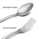 Matte Silverware Set,SHARECOOK Satin Finish 20-Piece Stainless Steel Flatware Set,Kitchen Utensil Set Service for 4,Tableware Cutlery Set for Home and Restaurant, Dishwasher Safe