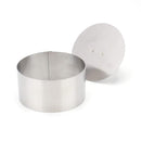 Tebery 3-Inch Stainless Steel Cake Rings Cake Mousse Mold for Pastry Cake Mousse and Pancake - Set of 4 with 1 Pusher