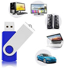 KEXIN 10 Pack 32 GB Flash Drive USB Thumb Drive 32GB USB 2.0 Drives Bulk Jump Drive Memory Stick Data Storage Pen Drive, Blue