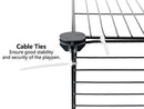 Tespo Pet Playpen, Dog Puppy Cat Pen, Small Animal Cage Indoor Portable Metal Wire Yard Fence for Small Animals, Guinea Pigs, Rabbits Kennel Crate Fence Tent Black 15 X 12 Inches
