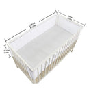 BBTKCARE Breathable Mesh Crib Bumper,White