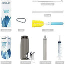 Water Bottle with Filter BOTTLED JOY 25oz BPA Free with Replaceable 2-Stage Water Filter Straw Hollow Fiber Membrane Reusable for Hiking Camping Backpacking Hunting Fishing Emergency Survival