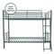 DHP Tailor Convertible Bunk bed, Converts to two Twin Beds, Twin-over-Twin, Silver