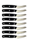 Miracle Blade 4'' Steak Knife Set (8 Steak Knives and Mini Wood Block)