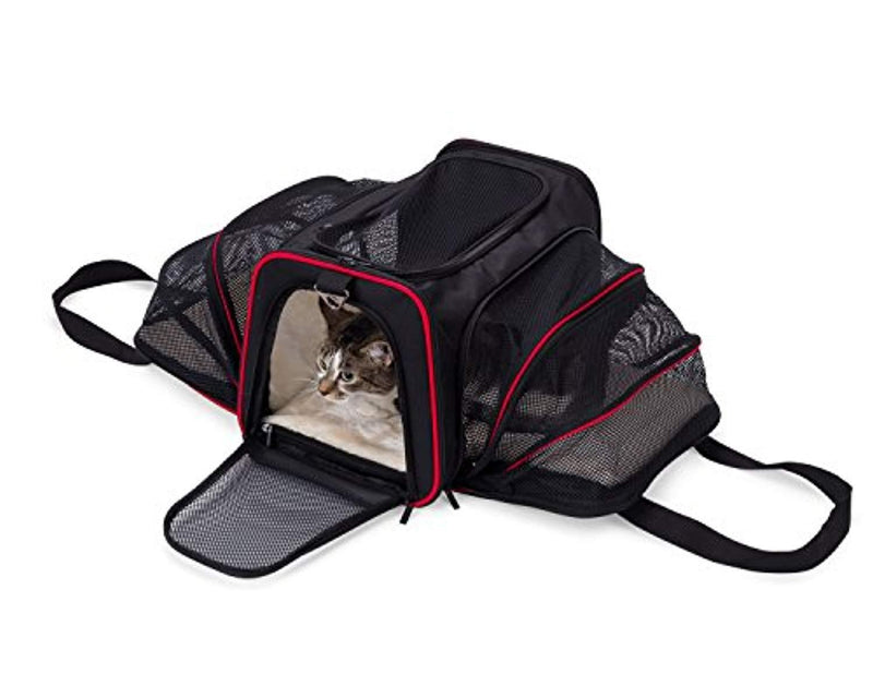 mypal Expandable Soft Pet Carrier, Airline Approved Carrier for Easy Carry On Luggage. for Small Dogs, Puppies, Cats, Kittens, and More!