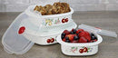 Corelle Coordinates by CulinWare 6-Piece Microwave Cookware, Steamer and Storage Set, Splendor