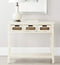 Safavieh American Homes Collection Autumn Vintage Cream 3-Drawer Console Table