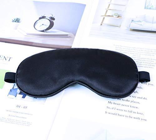 Sleeping Eye Mask for Women Men Cute Blindfold Sleep Mask Eyeshades Night Black