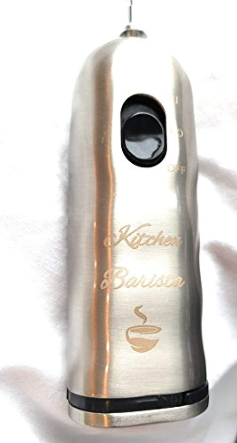 AW BRIDAL Milk Frother, Stainless Steel, Battery Operated, Electric Handheld, Foam Maker For Keto, Coffee, Cappuccino, Hot Cocoa, Latte, Matcha, Tea, Durable Drink Mixer With Stainless Steel Whisk