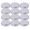 Tosnail 4 oz Aluminum Screw Top Round Tins Empty Tins - Pack of 12