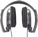 Panasonic Headphones RP-HT161-K Full-Sized Over-the-Ear Lightweight Long-Corded (Black)