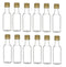 Nakpunar 12 pcs 50 ml Plastic Liquor Bottles with Gold Cap