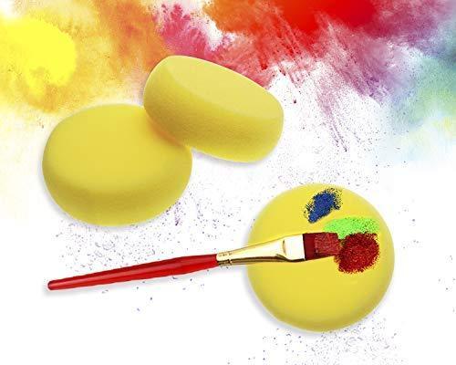 Penta Angel Art Paint Tray Palette 3Pcs 6 Well Plastic Rectangular Paint Tray for Kids Watercolor Painting (Square-3PCS)