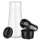 KORSMALL Cold Brew Maker and Tea Infuser, 1.5L/50oz Premium Glass Pitcher with Lid Removable and Reusable Filter Perfect for Hot or Iced Coffee, 1.5L / 50oz, black clear