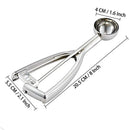 Small Cookie Scoop, 18/8 Stainless Steel Small Ice Cream Scoop, 1.6 inch/ 40 MM Ball, 1.5 Tbsp/ 0.8 OZ, Secondary Polishing by H-Min