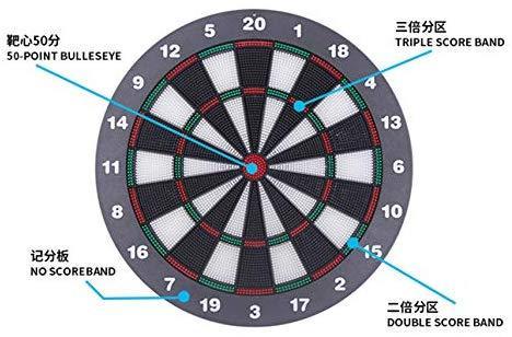 WYLSY Safety Dart Board with Soft Tips Set 16 Inch Safe Toys for Kids Adult Children Boy Girls in Office Leisure Sports & Family Game Room