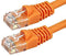 Monoprice 50FT 24AWG Cat6 500MHz Crossover Ethernet Bare Copper Network Cable - Orange