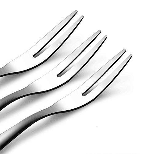 MINI-FACTORY Stainless Steel Fork [20-Piece] Fruit/Appetizer/Dessert Cocktail Forks