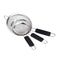 ZESPROKA Set of 5 Stainless Steel Nesting Mixing Bowls with Lids, Measurement Lines and Non-Stick Silicon Bottoms