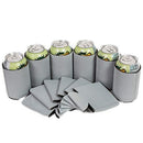 QualityPerfection 100 Black Party Drink Blank Can Coolers(12,25,50,100,200 Bulk Pack) Blank Beer,Soda Coolies Sleeves | Soft,Insulated Coolers | 30 Colors | Perfect For DIY Projects,Holidays,Events
