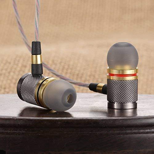 Betron YSM1000 Headphones, Earbuds, High Definition, in-Ear, Noise Isolating, Heavy Deep Bass for Apple iPhone, iPod, iPad, Samsung Cell Phones and Smartphones (Gold with Microphone)