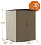 Rubbermaid FG374901OLVSS Vertical Storage Shed, Small, Beige