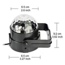 Mini Disco Ball Lights,YaFex Sound Activated Disco Light,Magic Mini Led Stage Lights,3W 7 Colors LED Strobe Light and Glitter Ball for Home Party KTV Xmas Bar Club Christmas Pub with Remote