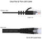 Lovicool Cat 6 Ethernet Patch Cable 100 ft Black, 4-Pair UTP Flat Networking Patch LAN Cable Ethernet Cords Network Wire Speed up to 250MHz with RJ45 Connectors 30m