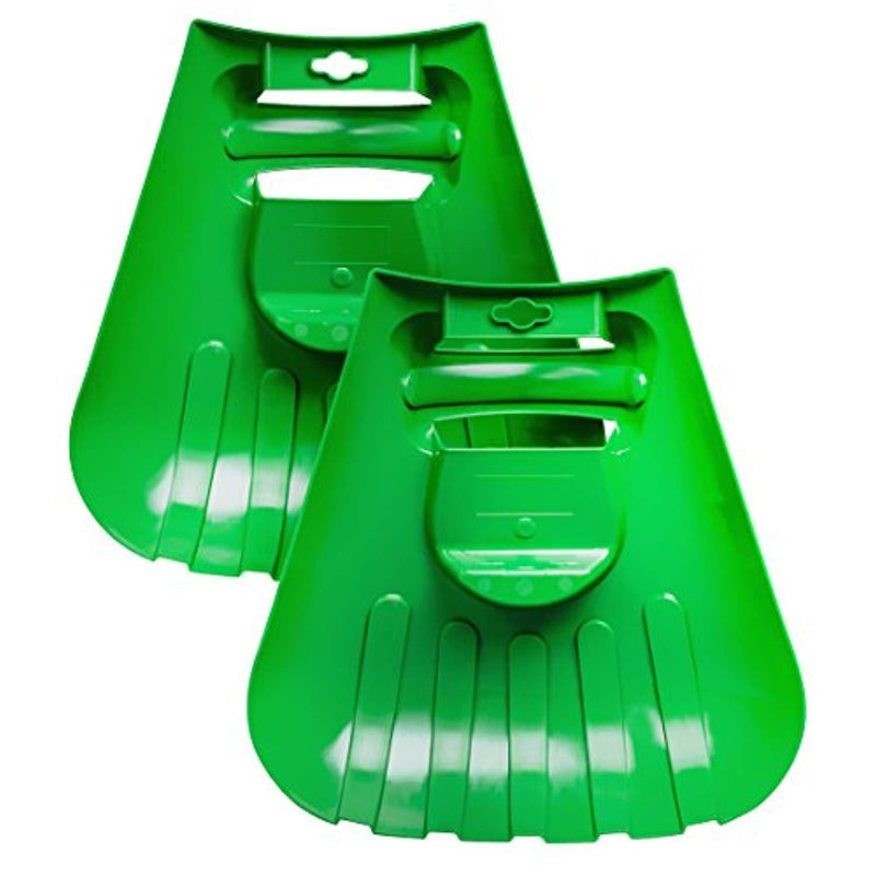 Garden Grasp Leaf Scoops: Large Rake Hands for Scooping Grass Clippings and Lawn Debris: 1 Set is 2 Hand Rakes