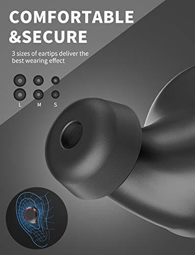 Bluetooth 5.0 Wireless Earbuds, Bluetooth Headset Wireless Earphones with 125Hour Cycle Playing Time Stereo Hi-Fi Sound with 3000mAH Charging Case for Smartphones and Laptops