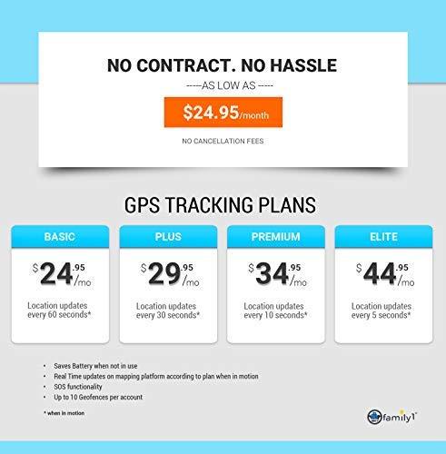 Family1st GPS Tracker for Vehicles, Kids, Teenagers, Cars, Seniors and Assets. 4G LTE GPS Tracker with SOS. Black Portable, Compact and Hidden with Real Time Updates (Portable)