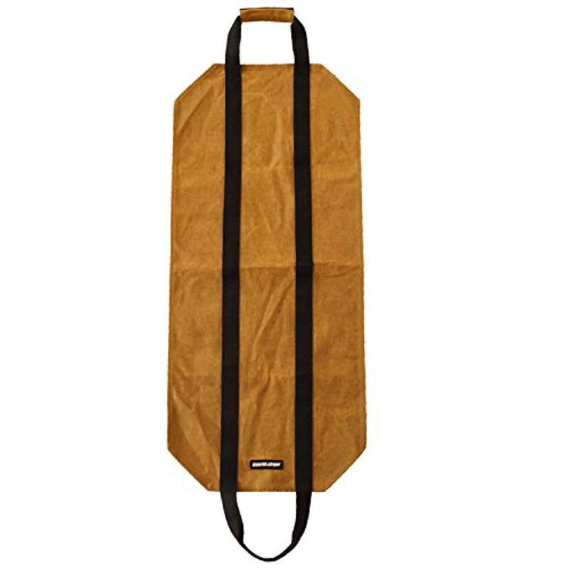 Angry Beaver Waxed Canvas Firewood Carrier Log Tote, Fireplace Wood Accessory, Heavy Duty Eco-Friendly Wood Canvas Sling